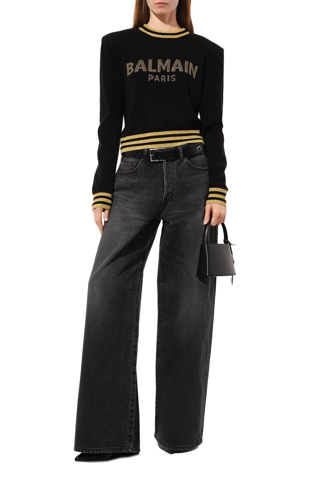 Пуловер из шерсти и кашемира BALMAIN, арт. XF0KA000KB99, фото 2