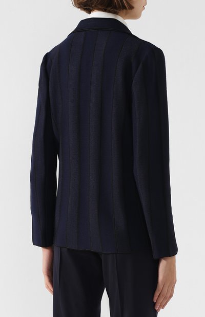 Жакет в полоску из смеси шерсти и вискозы GIORGIO ARMANI, арт. 6ZAG13/AM37Z, фото 4