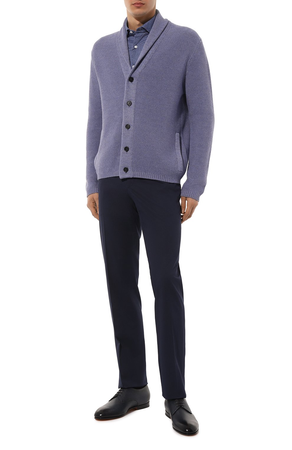 Брюки из хлопка и кашемира CORNELIANI, арт. 934B02-9314510, фото 2