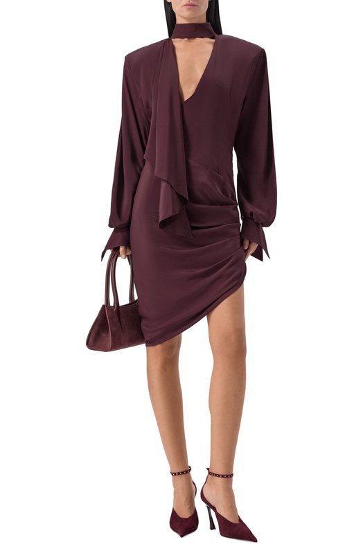 Платье Mugler 25F1R01759385 Бордовый  25F1R01759385 Фото 2