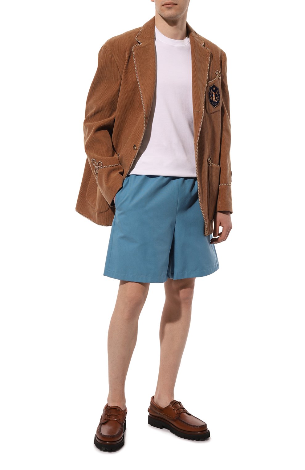 Шорты GUCCI синего цвета по цене 93600 руб., арт. 659825 ZAGP5, фото 2 Шорты GUCCI, арт. 659825 ZAGP5, фото 2