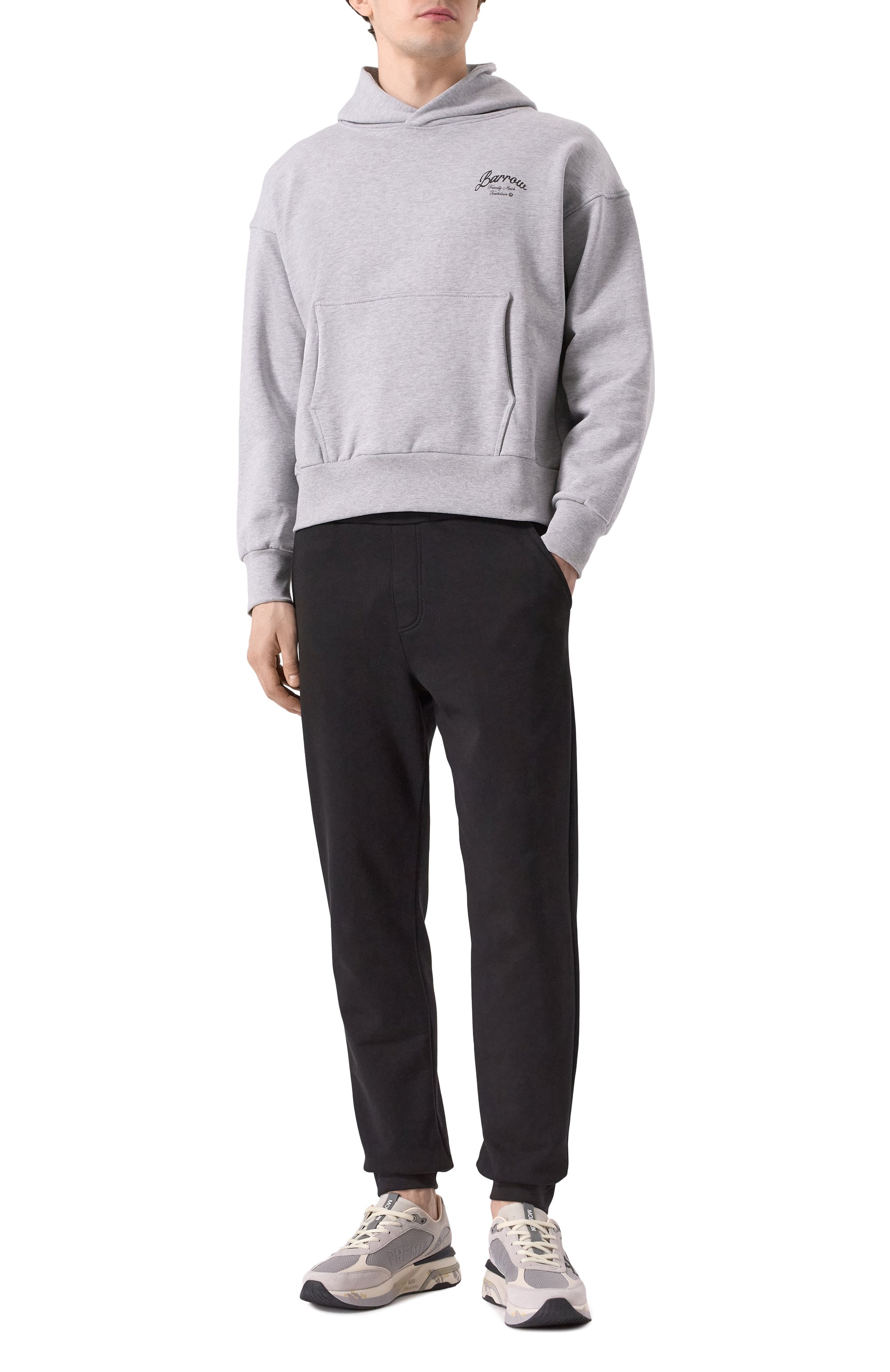 Хлопковое худи BARROW, арт. S5BWMAHS146, фото 2