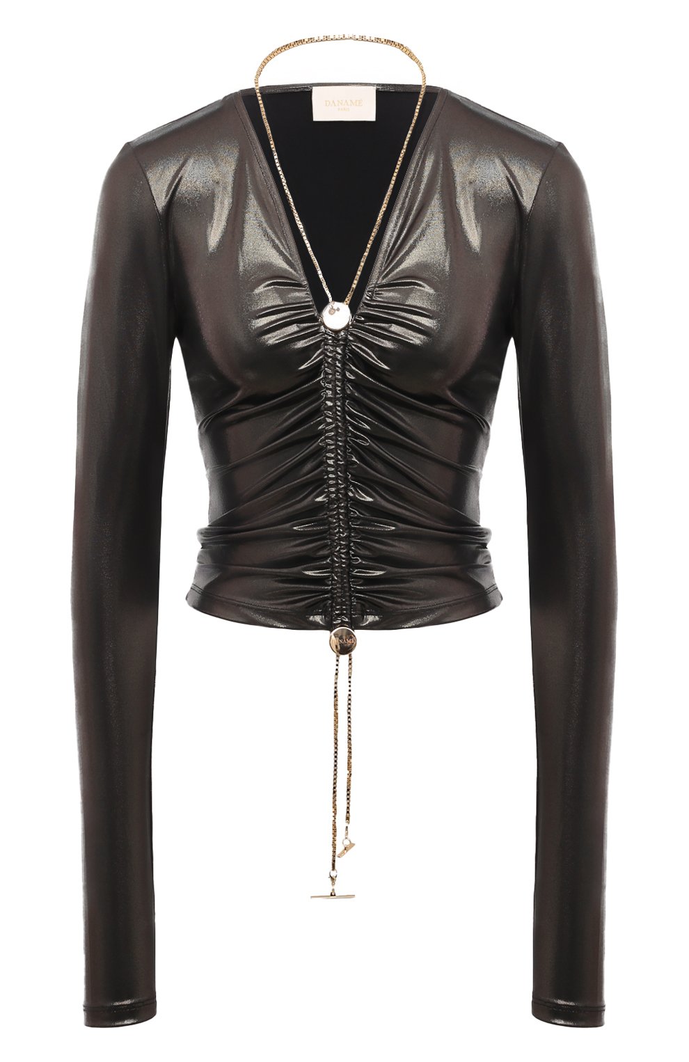 Топ DANAME серебряного цвета по цене 43800 руб., арт. 724FW7514L, фото 1 Топ DANAME, арт. 724FW7514L, фото 1