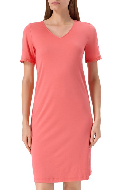 Хлопковая сорочка HANRO кораллового цвета по цене 22370 руб., арт. 074932, фото 3 Хлопковая сорочка HANRO, арт. 074932, фото 3