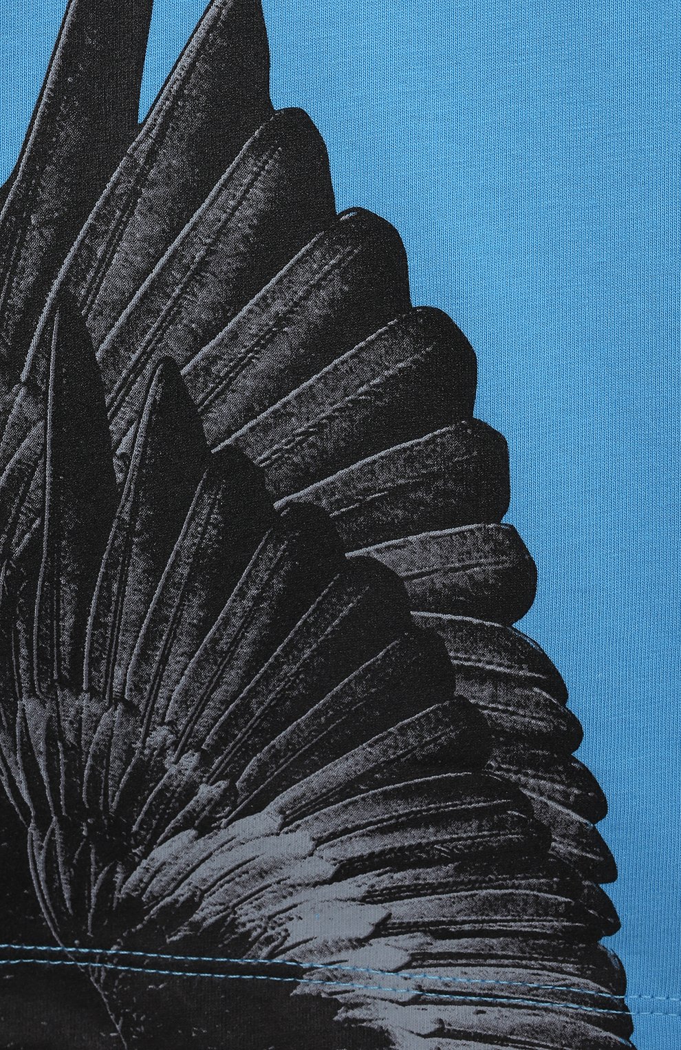 Хлопковые шорты MARCELO BURLON KIDS OF MILAN, арт. 21E/B/MB/3250/0010/2-6Y, фото 3