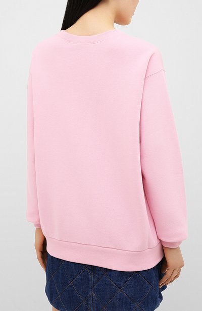 Хлопковый свитшот GUCCI розового цвета по цене 67300 руб., арт. 617964/XJCK0, фото 4 Хлопковый свитшот GUCCI, арт. 617964/XJCK0, фото 4