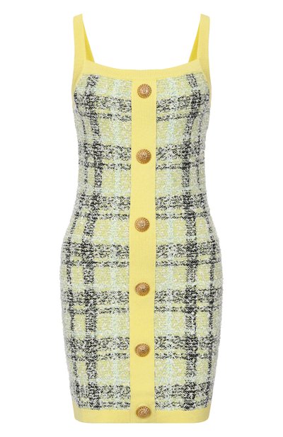 Женское твидовое платье BALMAIN, арт. GF1R4032/KJ56