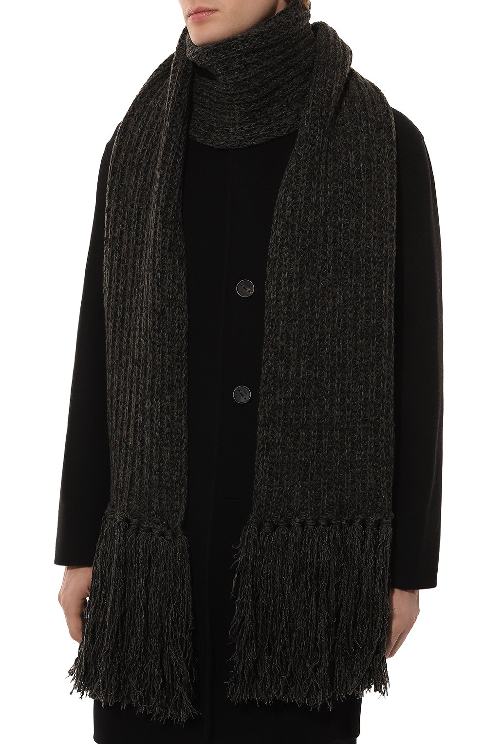 Шарф из шерсти и вискозы DOLCE & GABBANA, арт. GXA02T/JFMEU, фото 2