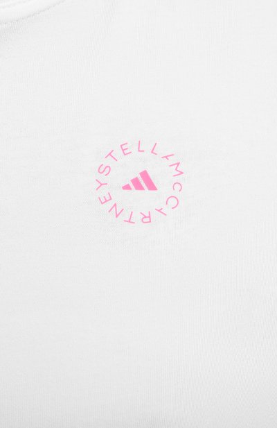 Хлопковая футболка ADIDAS BY STELLA MCCARTNEY, арт. GL5268, фото 5