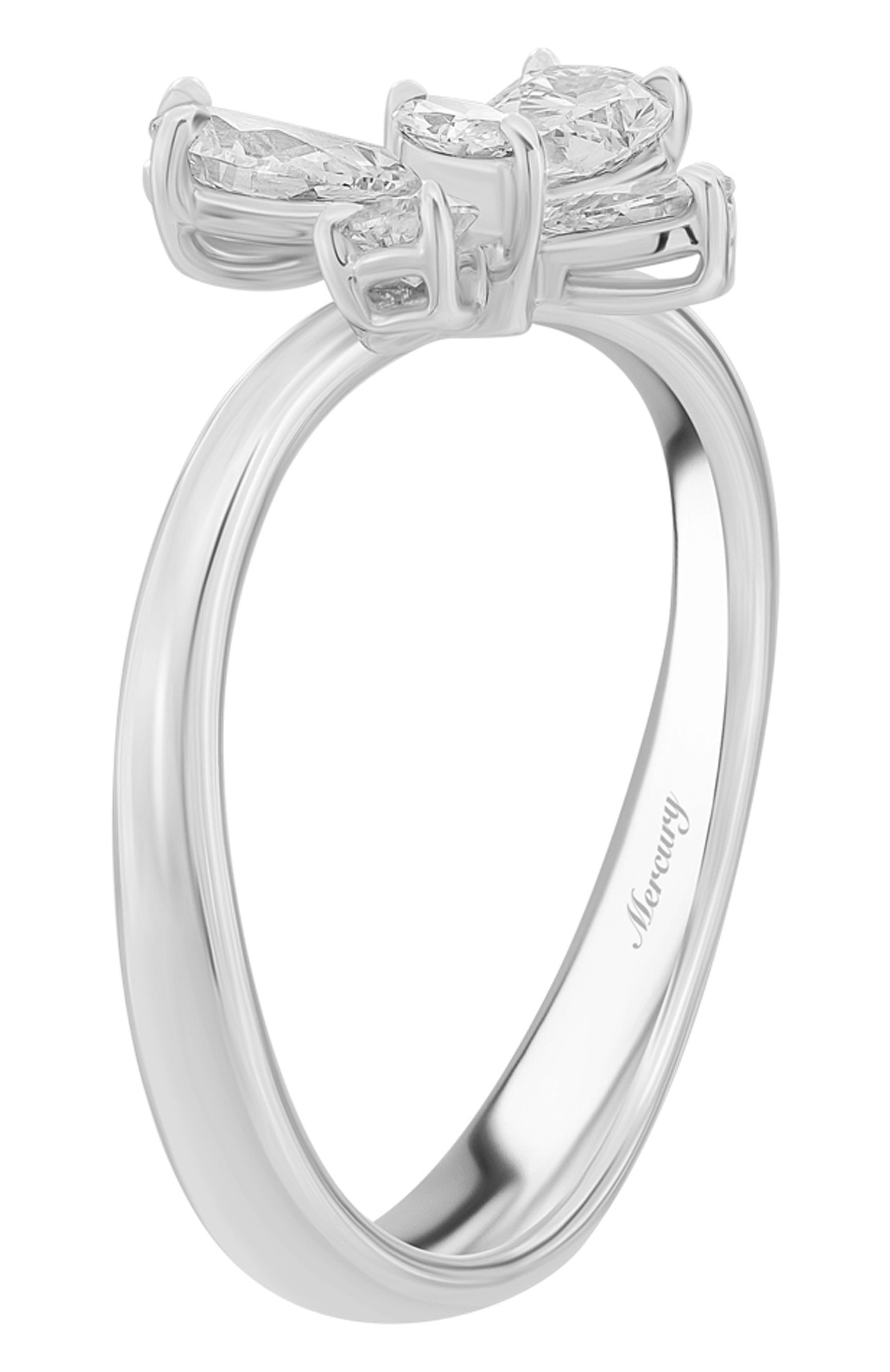 Кольцо MERCURY бесцветного цвета по цене 506000 руб., арт. MR21694/WG/BFSM, фото 3 Кольцо MERCURY, арт. MR21694/WG/BFSM, фото 3