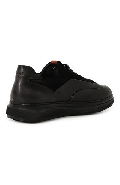 Кожаные кеды W.GIBBS, арт. 0325003/PIPER/VEL0UR W00LEN, фото 5