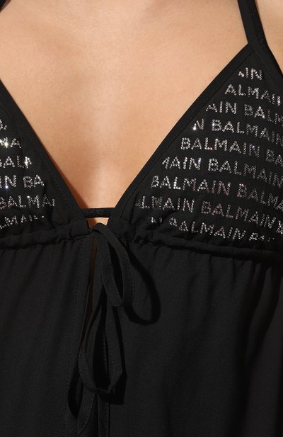 Туника BALMAIN черного цвета по цене 88950 руб., арт. BKAD31040, фото 5 Туника BALMAIN, арт. BKAD31040, фото 5
