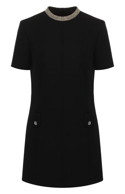 Женское шерстяное платье SAINT LAURENT, арт. 568820/Y791U