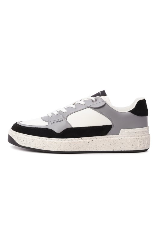 Кожаные кеды B-Court Flip Balmain FM0VI349/LBIC Серый  FM0VI349/LBIC Фото 4