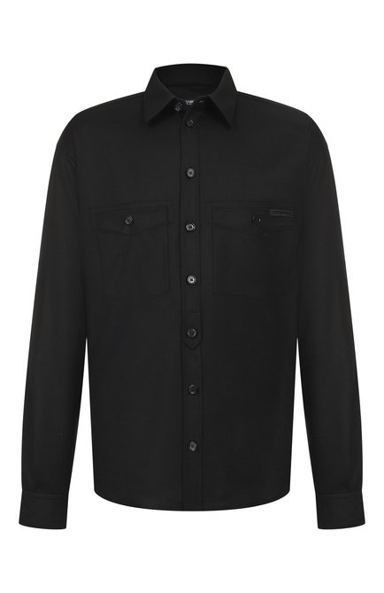 Мужская рубашка из шерсти и хлопка DOLCE & GABBANA, арт. G5NI3T/FU21Q