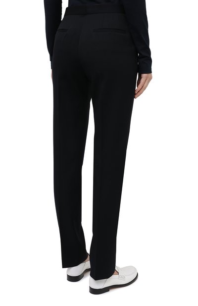 Шерстяные брюки JIL SANDER темно-синего цвета по цене 84050 руб., арт. JSWR305720-WR202500, фото 4 Шерстяные брюки JIL SANDER, арт. JSWR305720-WR202500, фото 4