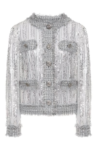 Женский жакет с отделкой пайетками DOLCE & GABBANA, арт. F27DLT/FLSKC