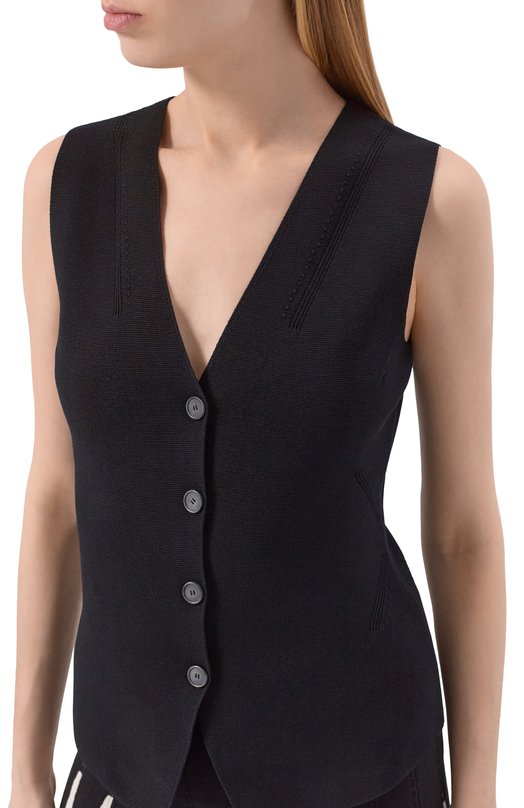 Жилет из вискозы BOSS 50550866 Чёрный  50550866 Фото 5