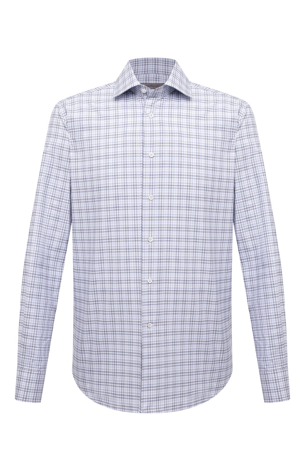 Хлопковая рубашка CORNELIANI синего цвета по цене 38200 руб., арт. 94P100-9411320, фото 1 Хлопковая рубашка CORNELIANI, арт. 94P100-9411320, фото 1