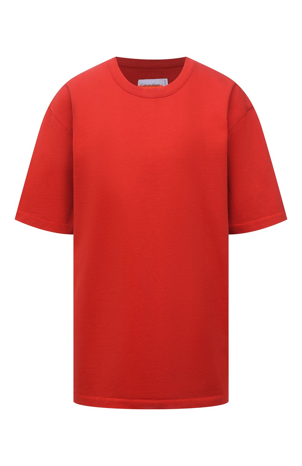 Хлопковая футболка HERON PRESTON FOR CALVIN KLEIN красного цвета по цене 12100 руб., арт. K10K108252, фото 1 Хлопковая футболка HERON PRESTON FOR CALVIN KLEIN, арт. K10K108252, фото 1