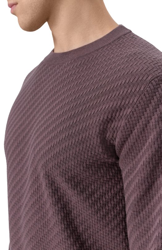 Джемпер из хлопка и шелка Brioni UMQ90L/PAK22 Коричневый  UMQ90L/PAK22 Фото 5