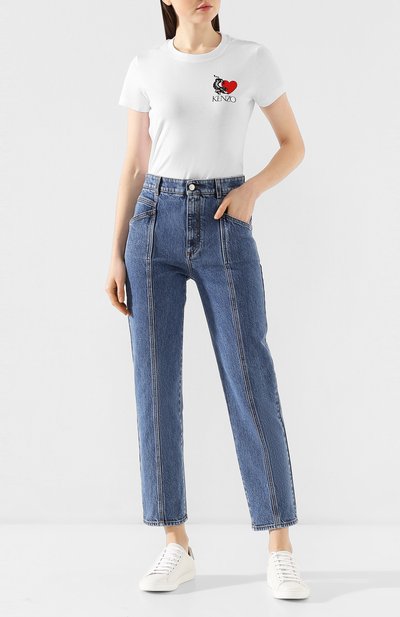 Хлопковая футболка KENZO, арт. FA52TS7134W8, фото 2