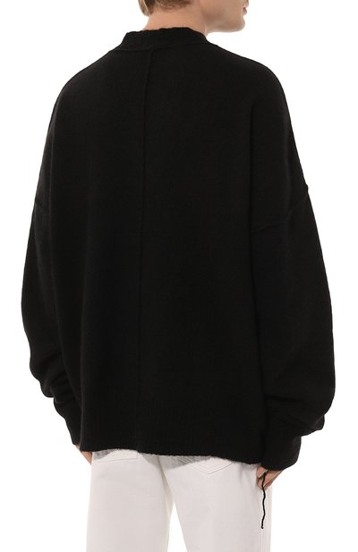 Шерстяной свитер ANDREA YA'AQOV черного цвета по цене 57150 руб., арт. 24MMAG51, фото 4 Шерстяной свитер ANDREA YA'AQOV, арт. 24MMAG51, фото 4