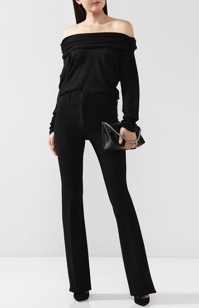 Однотонный кашемировый пуловер с объемным воротником TOM FORD, арт. MAK828-YAX087, фото 2