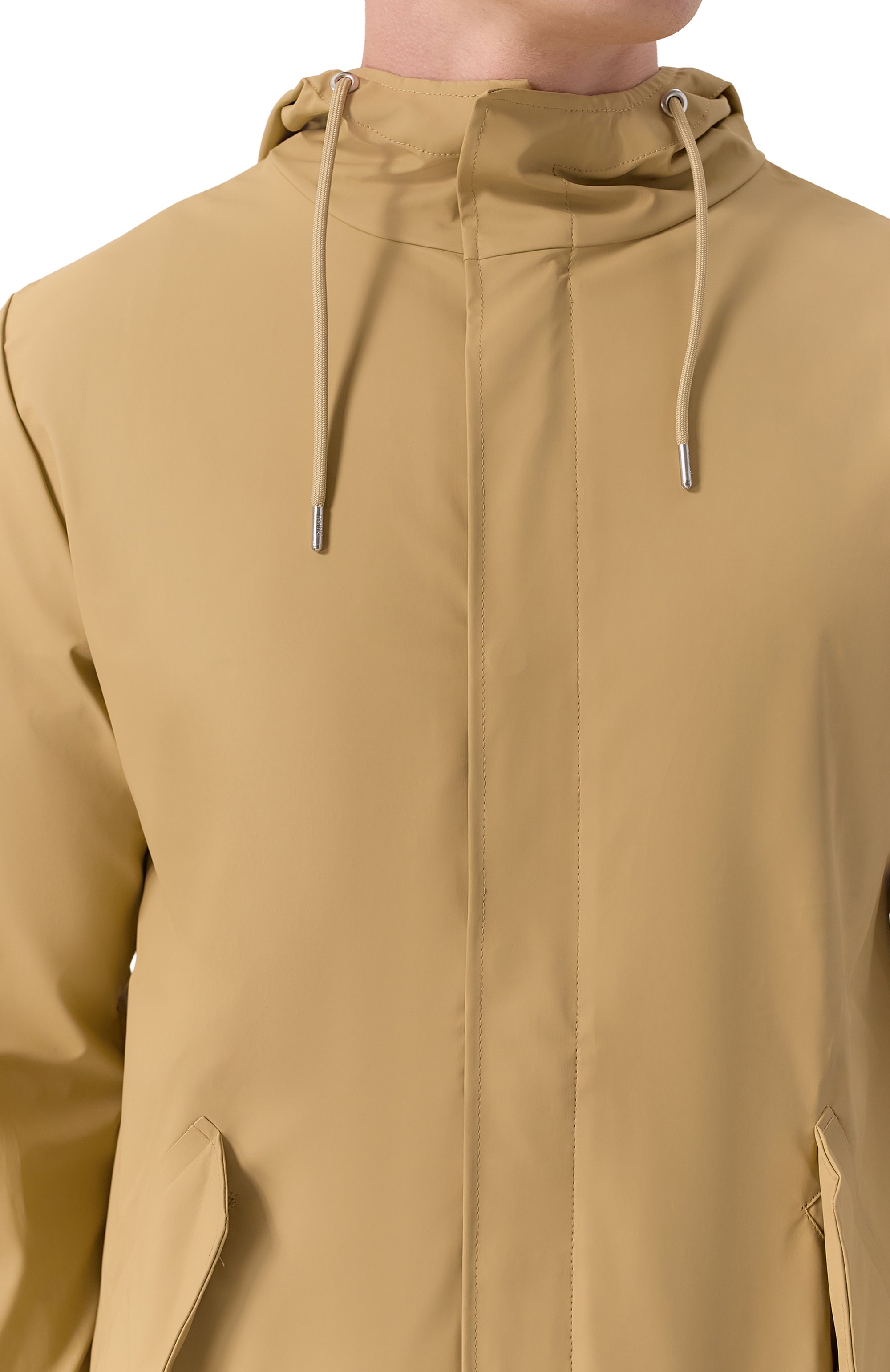 Плащ RAINS бежевого цвета по цене 17550 руб., арт. RA18010, фото 5 Плащ RAINS, арт. RA18010, фото 5