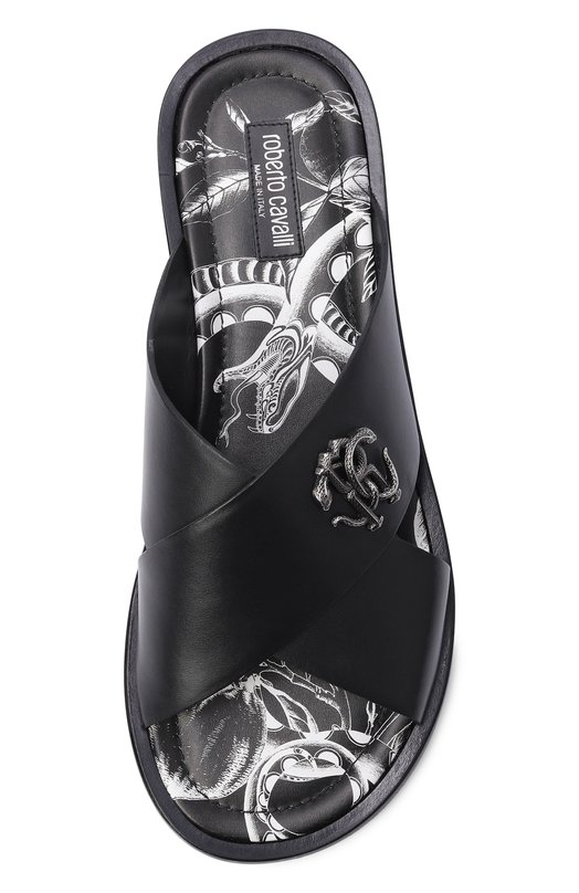 Кожаные шлепанцы Roberto Cavalli 4