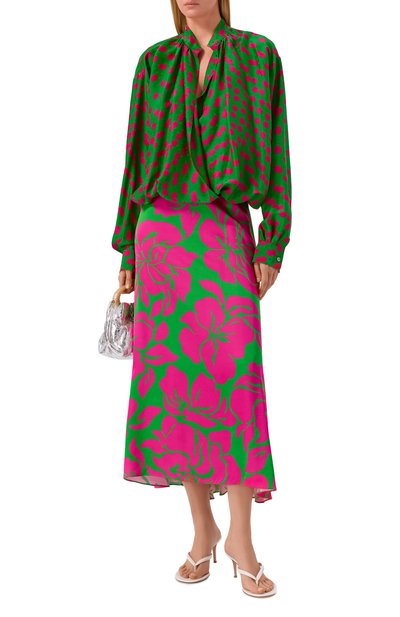 Блузка из вискозы и шелка DRIES VAN NOTEN, арт. 261-010744/3114, фото 2