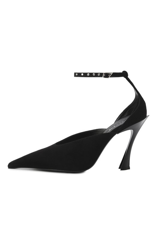 Замшевые туфли Mugler MUWSS25SC178_TS001 Чёрный  MUWSS25SC178_TS001 Фото 4