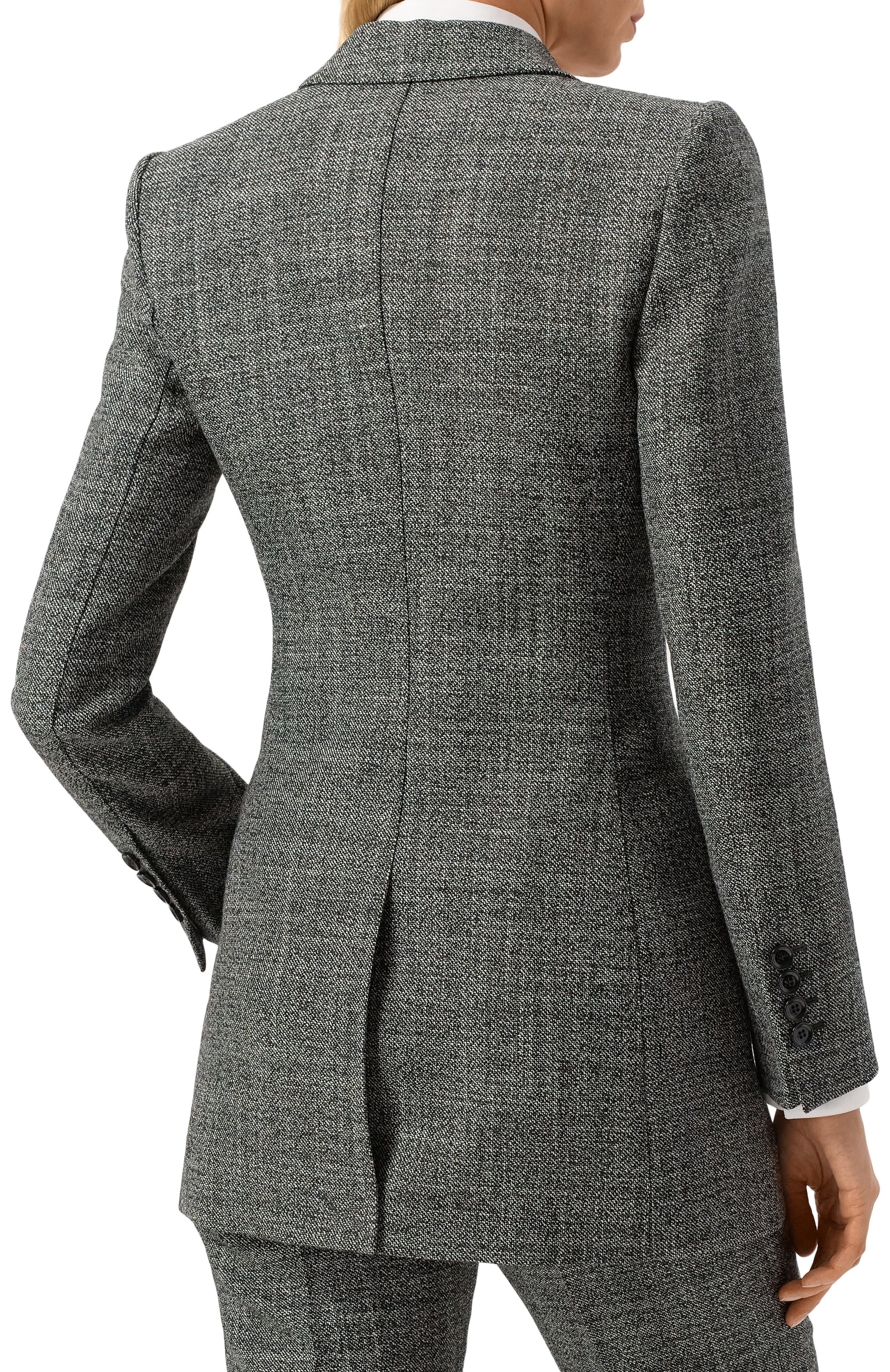 Шерстяной жакет DOLCE & GABBANA серого цвета по цене 296000 руб., арт. F29ZTT/FM2G4, фото 4 Шерстяной жакет DOLCE & GABBANA, арт. F29ZTT/FM2G4, фото 4