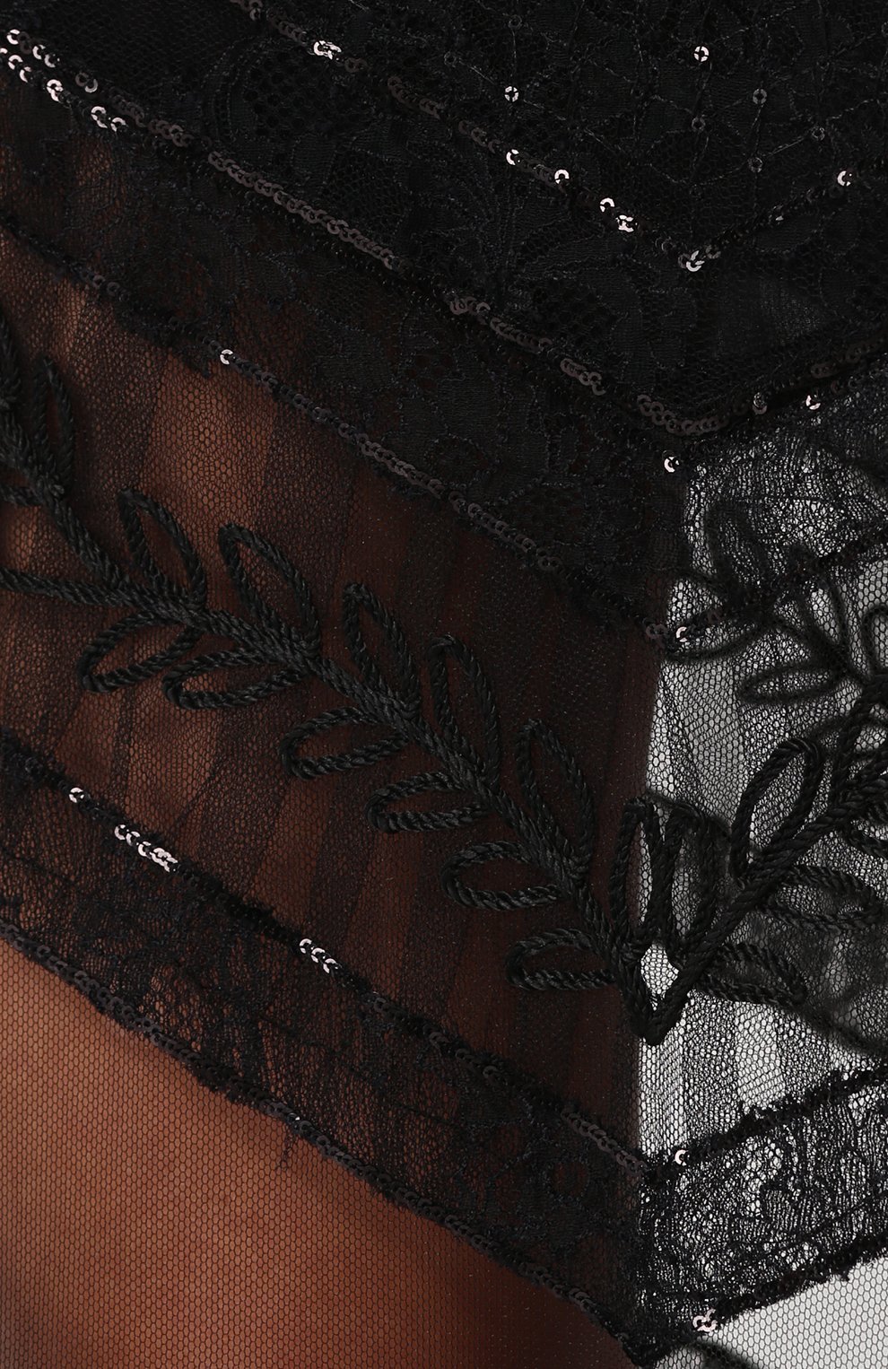 Прозрачная юбка-макси с вышивкой LA PERLA, арт. 0010690, фото 5