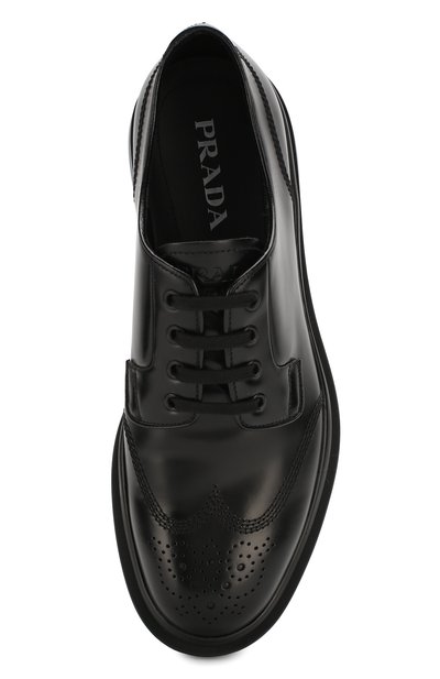 Кожаные дерби PRADA, арт. 2EG299-B4L-F0002, фото 5