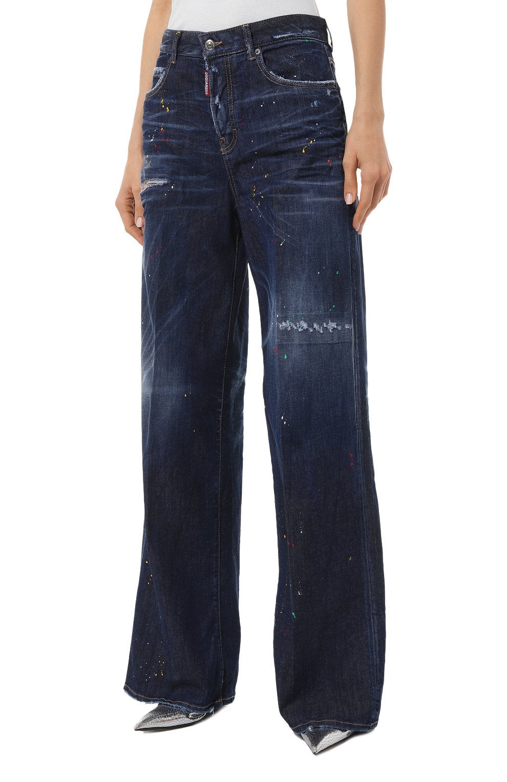 Джинсы DSQUARED2 темно-синего цвета по цене 78150 руб., арт. S72LB0602/S30789, фото 3 Джинсы DSQUARED2, арт. S72LB0602/S30789, фото 3