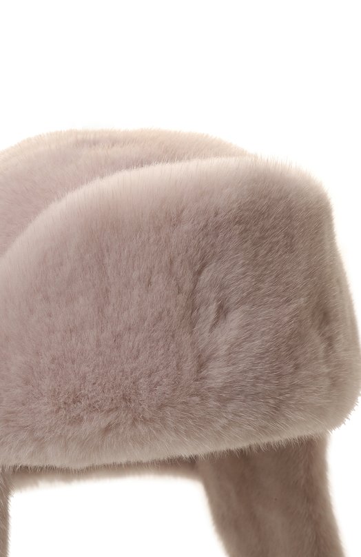 Меховая шапка-ушанка Френки из норки FurLand 0217500110303600000 Бежевый  0217500110303600000 Фото 3