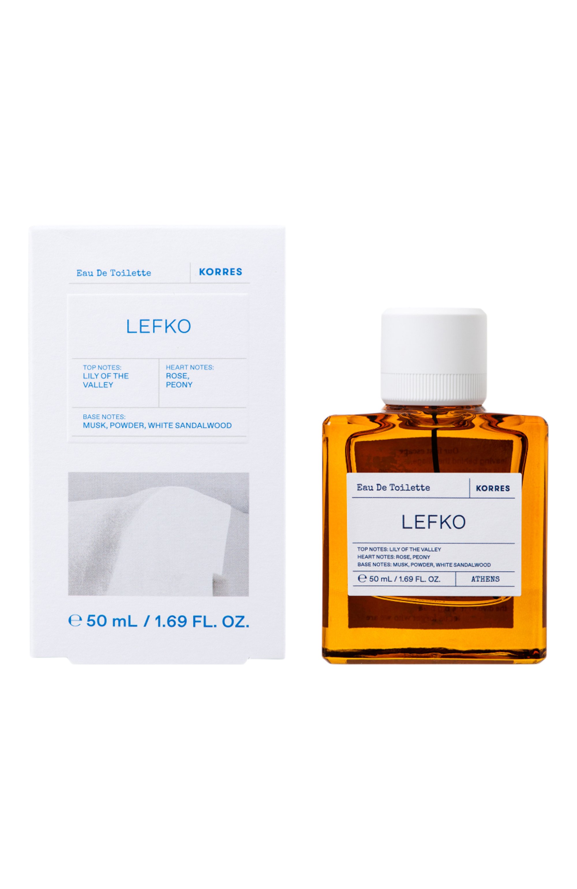 Туалетная вода lefko (50ml) KORRES бесцветного цвета по цене 5990 руб., арт. 5203069123146, фото 2 Туалетная вода lefko (50ml) KORRES, арт. 5203069123146, фото 2