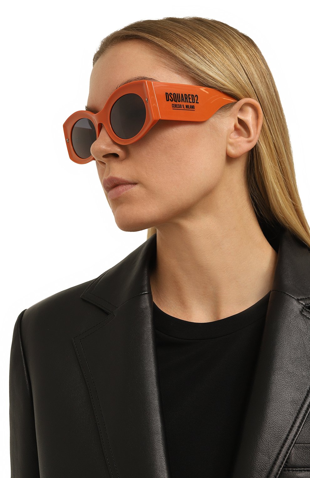 Солнцезащитные очки DSQUARED2 оранжевого цвета по цене 25950 руб., арт. D20071 L7Q, фото 2 Солнцезащитные очки DSQUARED2, арт. D20071 L7Q, фото 2