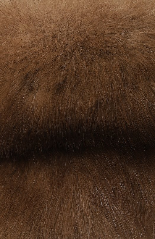 Шапка-кубанка из меха норки и соболя VICTORIA KUSENKOVA 061203641455 Бежевый  061203641455 Фото 4