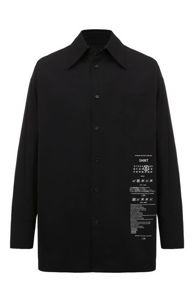 Хлопковая рубашка MM6, арт. SH0DT0014/M35152, фото 1