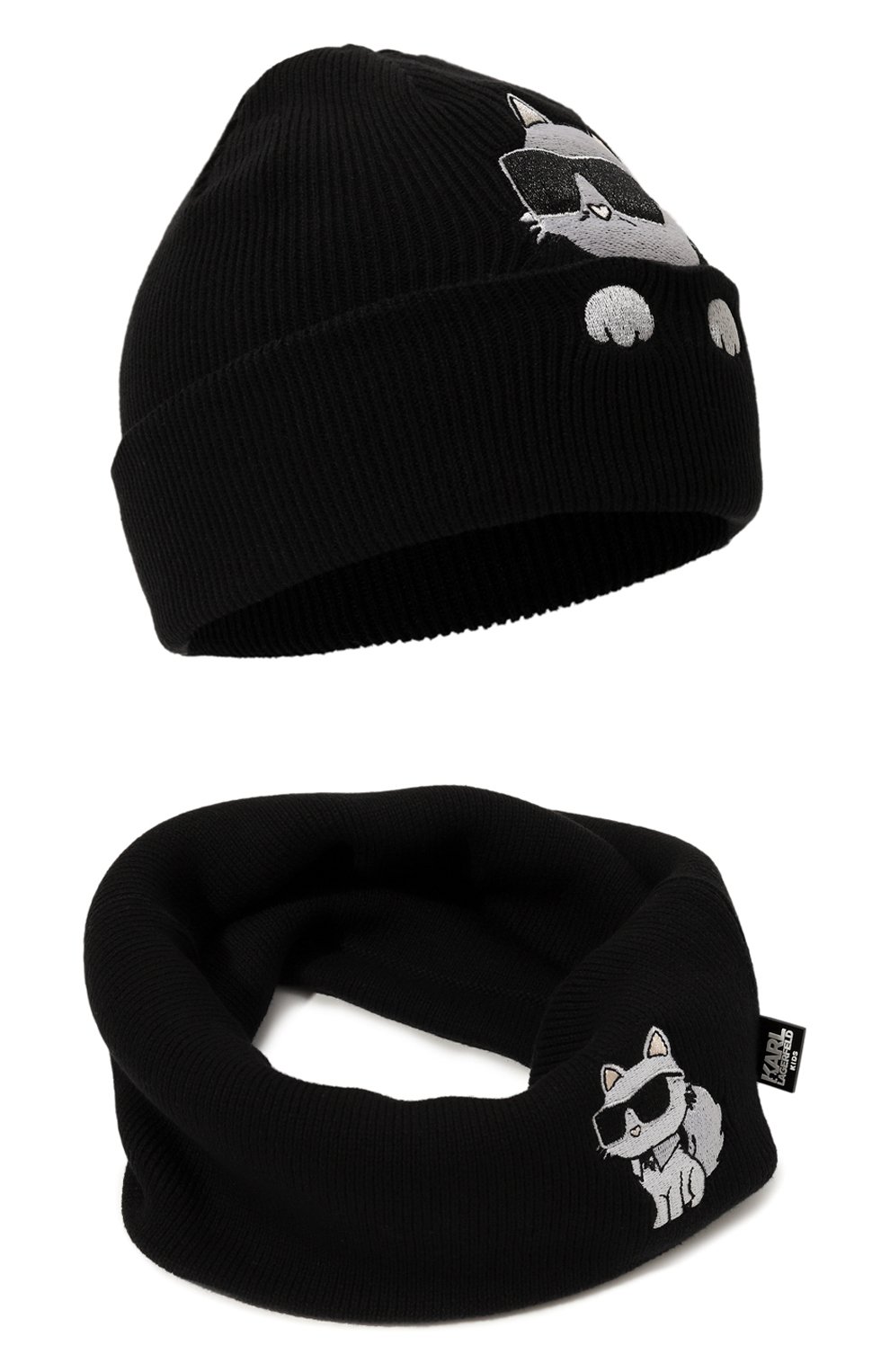 Комплект из шапки и шарфа-снуда KARL LAGERFELD KIDS, арт. Z30326, фото 1