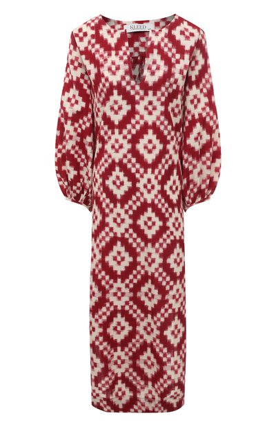 Хлопковая туника KLEED LOUNGEWEAR, арт. D0RCAS RED KAFTAN, фото 1