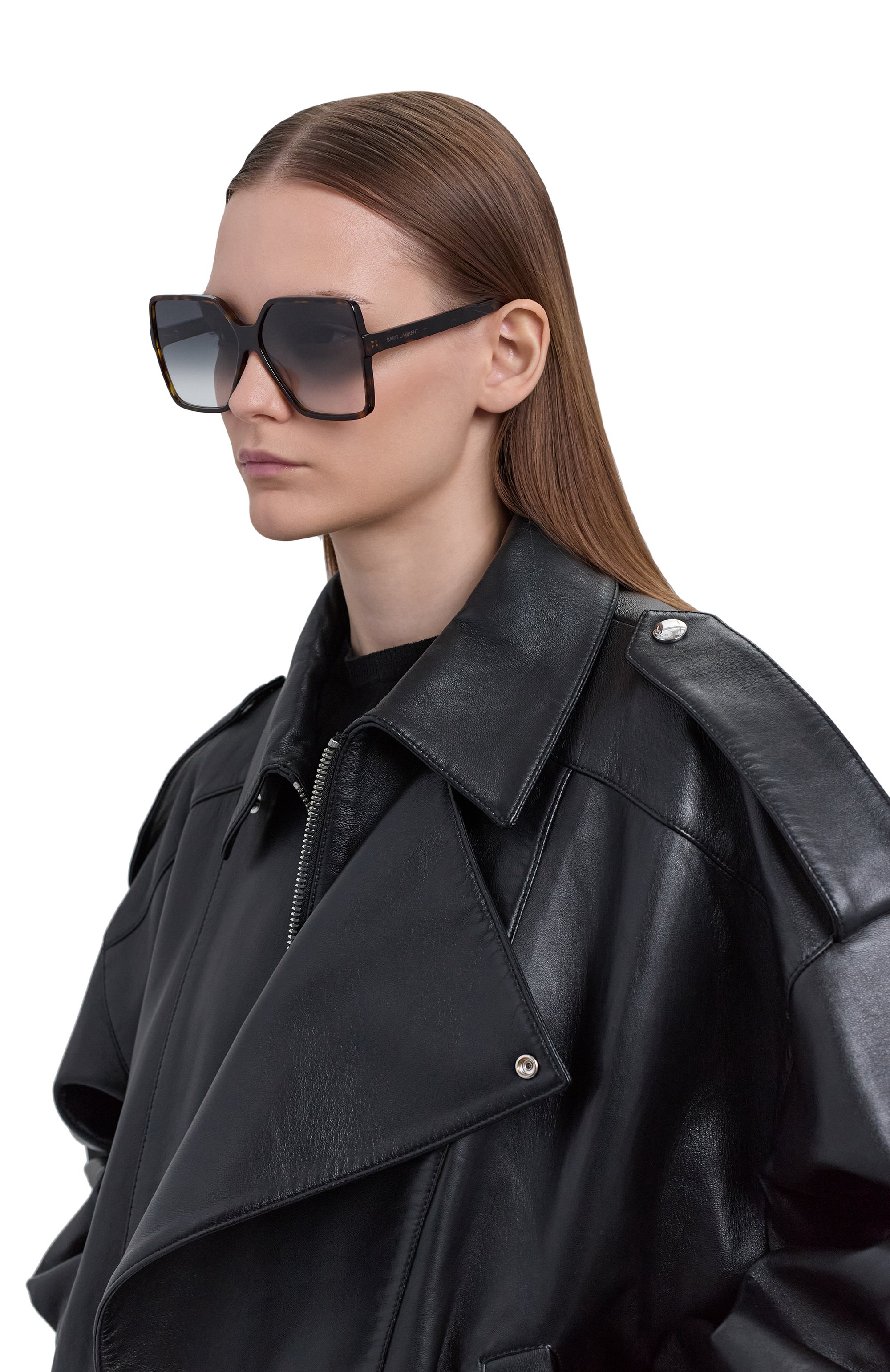 Солнцезащитные очки SAINT LAURENT коричневого цвета по цене 52800 руб., арт. SL 232 BETTY 003, фото 2 Солнцезащитные очки SAINT LAURENT, арт. SL 232 BETTY 003, фото 2