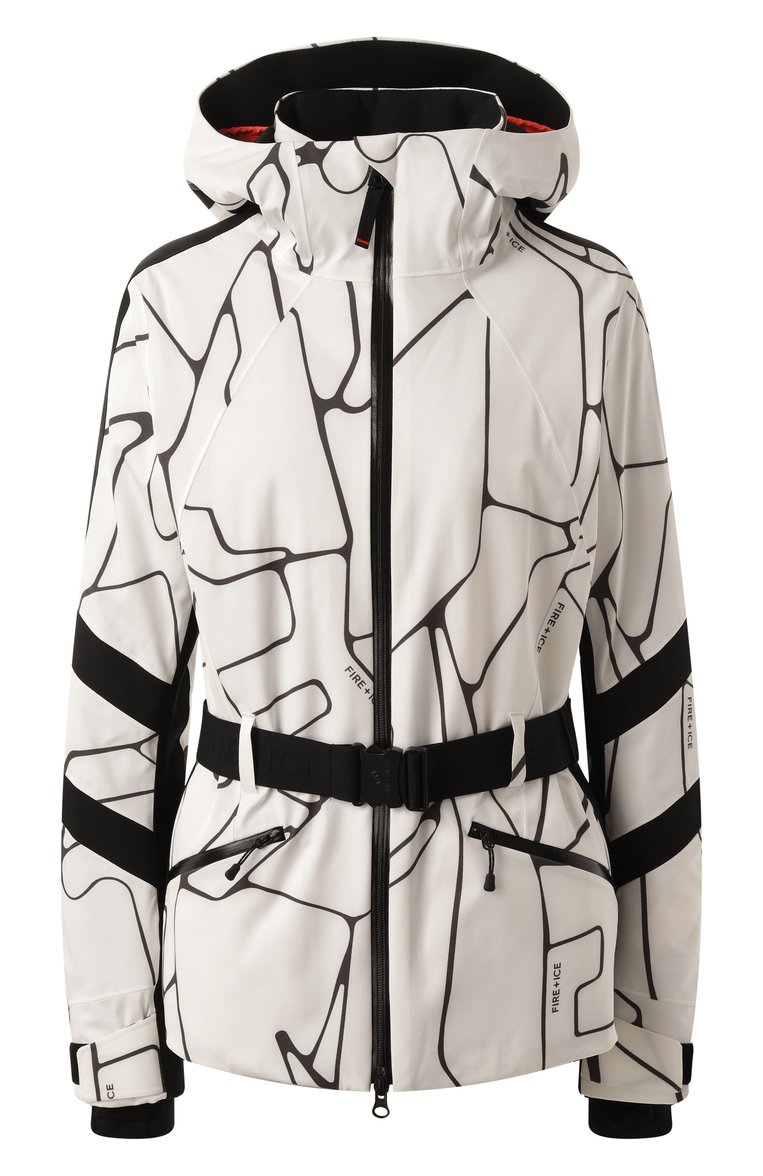 Женский пуховик BOGNER FIRE+ICE черно-белого цвета, арт. 34599219 | Фото 1 (Рукава: Длинные; Длина (верхняя одежда): �Короткие; Материал подклада: Синтетический материал; Кросс-КТ: Пуховик, лыжи; Стили: Спорт-шик; Материал внешний: Синтетический материал)