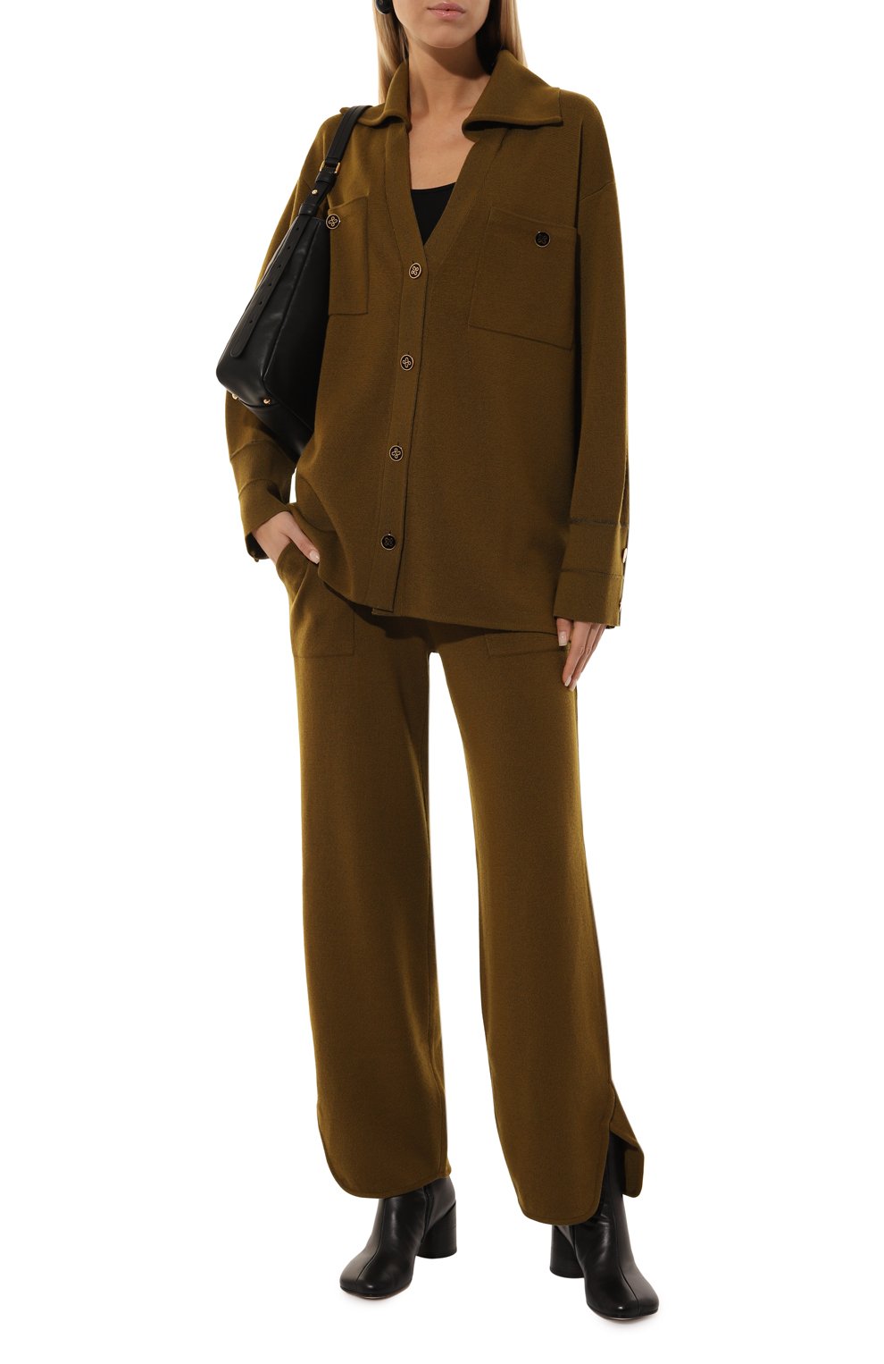 Шерстяные брюки AND THE BRAND, арт. W25-P059L-1402-530, фото 2