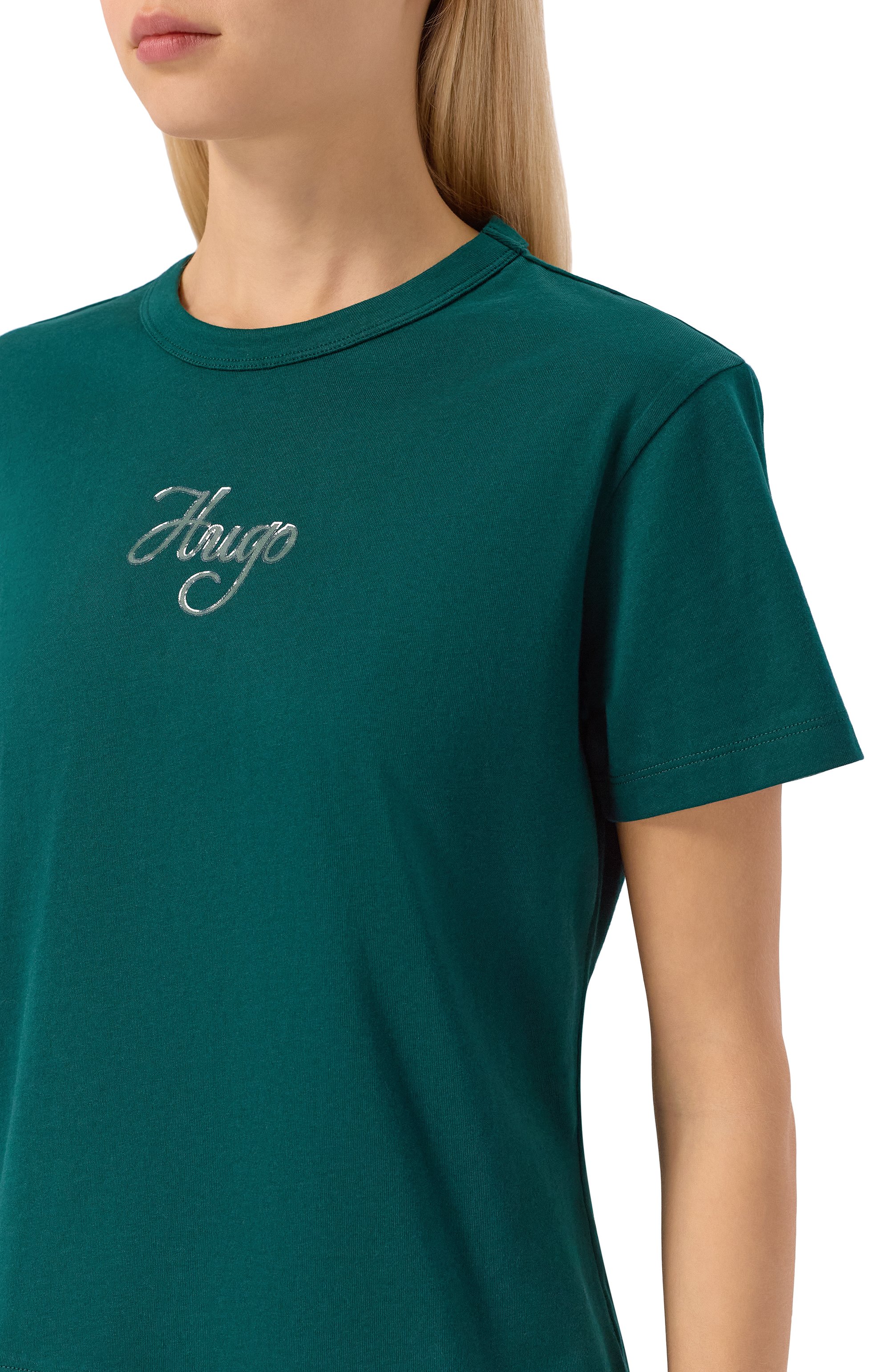 Хлопковая футболка HUGO, арт. 50550117, фото 5