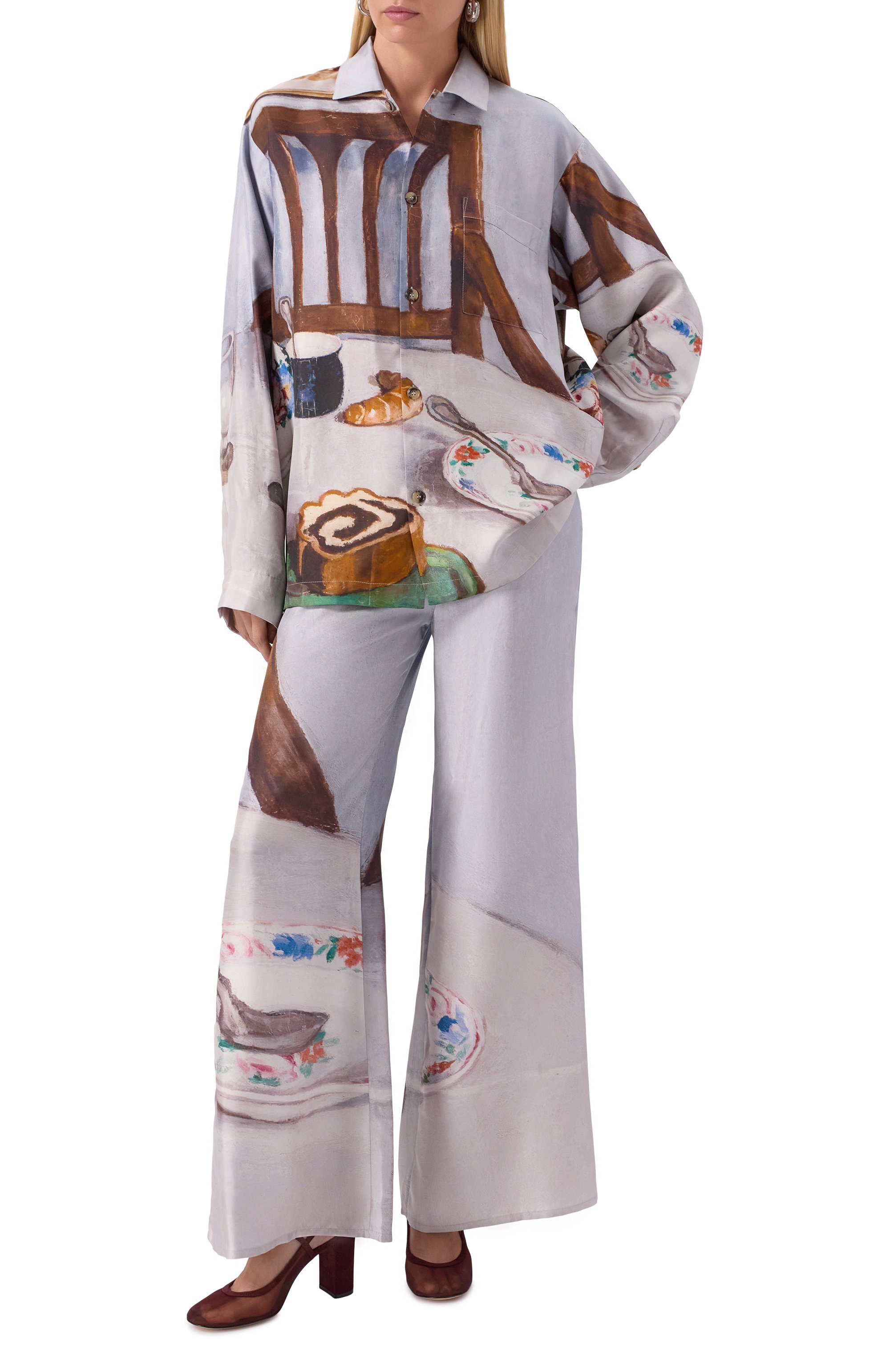 Шелковая рубашка NANUSHKA, арт. NU25SSTP37850, фото 2