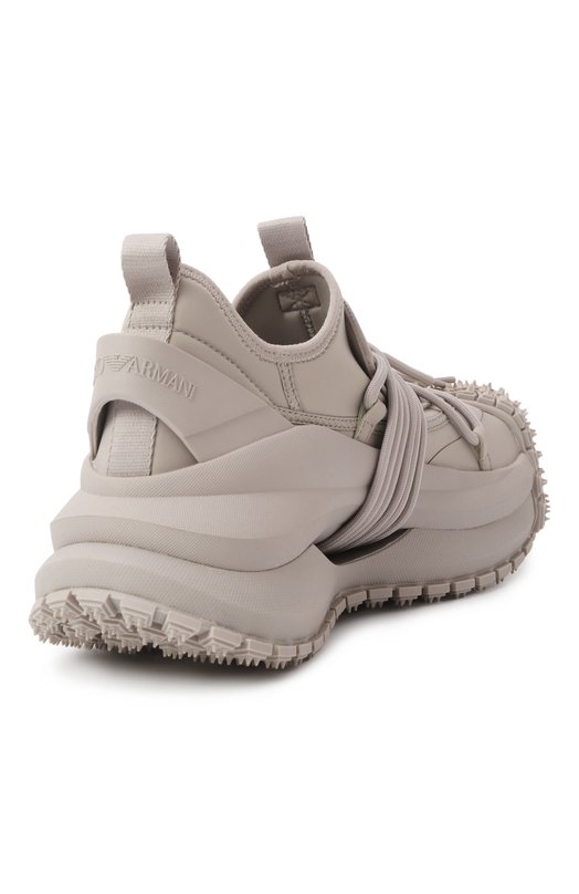 Текстильные кроссовки Emporio Armani X4X653/XR083 Серый  X4X653/XR083 Фото 5