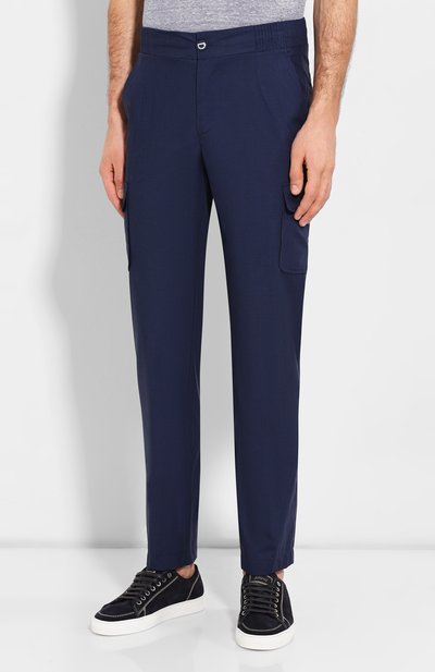 Брюки-карго из смеси шерсти и шелка ZILLI, арт. MBT-PANTS-ZS821/0001, фото 3